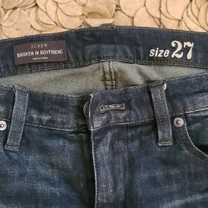 J Crew Broken In Boyfriend Jeans sz 27